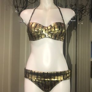 Victoria’s Secret Swim Gold New Without Tags 34B/M